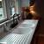 old farmhouse sink with drainboard
