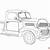 old pickup truck coloring pages