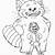 panda turning red coloring pages