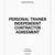 personal trainer independent contractor agreement template