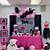 pink and black birthday party ideas