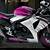 pink and black motorcycle for sale