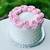 pink and white cake ideas