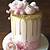 pink white and gold cake ideas