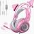 pink wireless gaming headset ps4