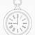 pocket watch drawing outline