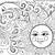 printable sun and moon coloring pages for adults