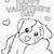 puppy valentines day coloring pages