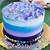 purple and blue birthday cake ideas