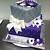 purple and silver cake ideas