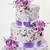 purple and silver wedding cake ideas