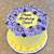 purple and yellow birthday cake ideas