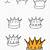 queen crown drawing easy step by step