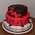 red and black birthday cake ideas