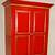 red armoire