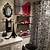 red white and black bathroom ideas