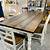 rustic farmhouse dining table set with bench