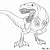 scary t rex coloring page