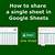 share a single sheet in google sheets