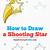 shooting star drawing step by step