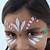 simple christmas face painting cheek designs
