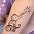 simple elephant henna tattoo