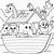 simple noah's ark coloring page