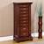 solid cherry jewelry armoire