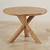 solid wood oak round table