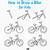 step by step how to draw a bike