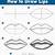step by step how to draw a mouth
