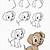 step by step how to draw a puppy