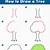 step by step how to draw a tree