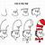step by step how to draw cat in the hat