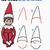 step by step how to draw elf on the shelf
