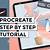 step by step procreate tutorial