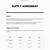 supply chain service level agreement template