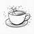 tea cup drawing images