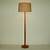 teak floor lamp