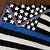 thin blue line flag crochet blanket pattern