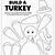 turkey cut out coloring pages