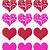 valentine hearts to print