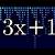 what is the answer to 3x + 1