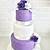 white and purple cake ideas