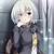 white hair anime girl short hair