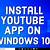 youtube apps install