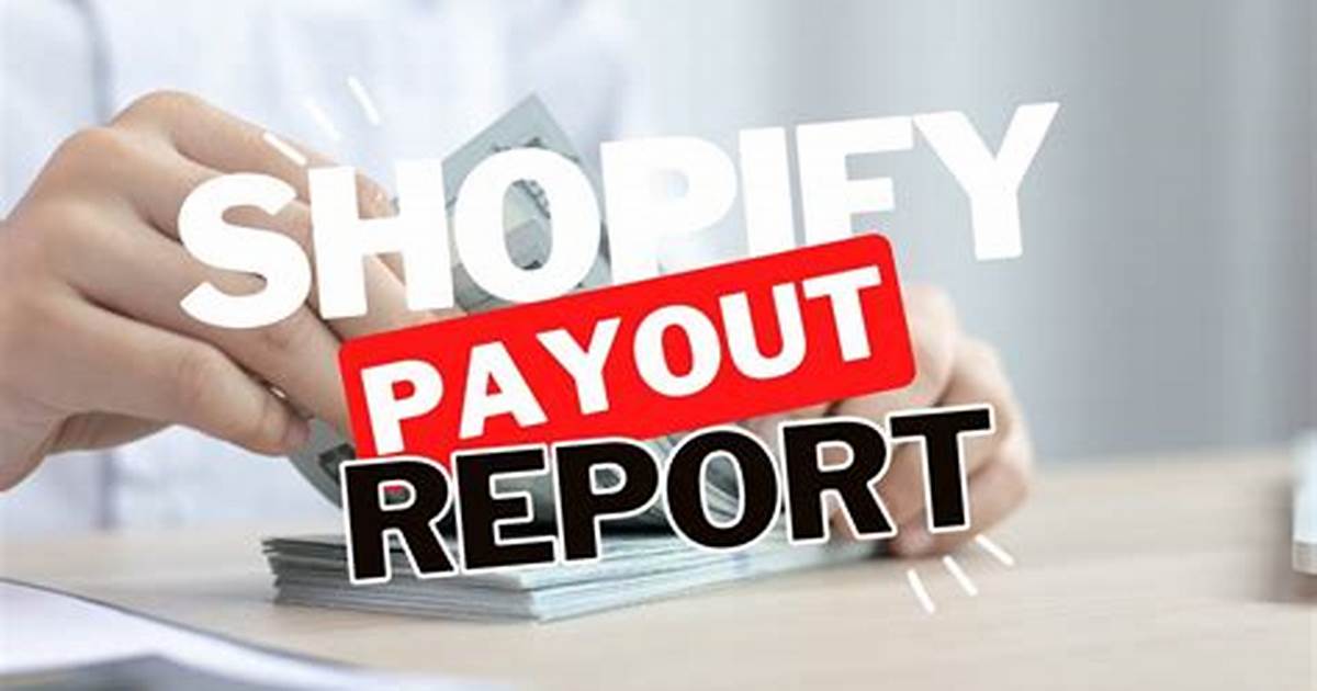 Shopify payouts fees