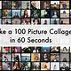 100 Photo Collage Template