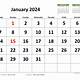 2024 Free Printable Monthly Calendar