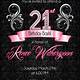 21st Birthday Invitation Template